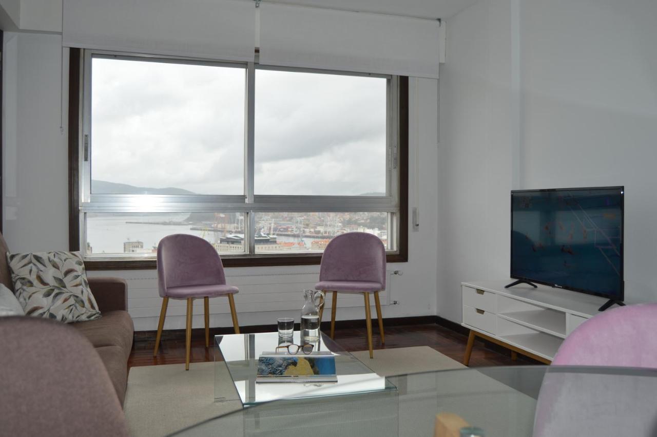 Fantastica Vista De La Ria De Vigo En Pleno Centroアパートメント エクステリア 写真